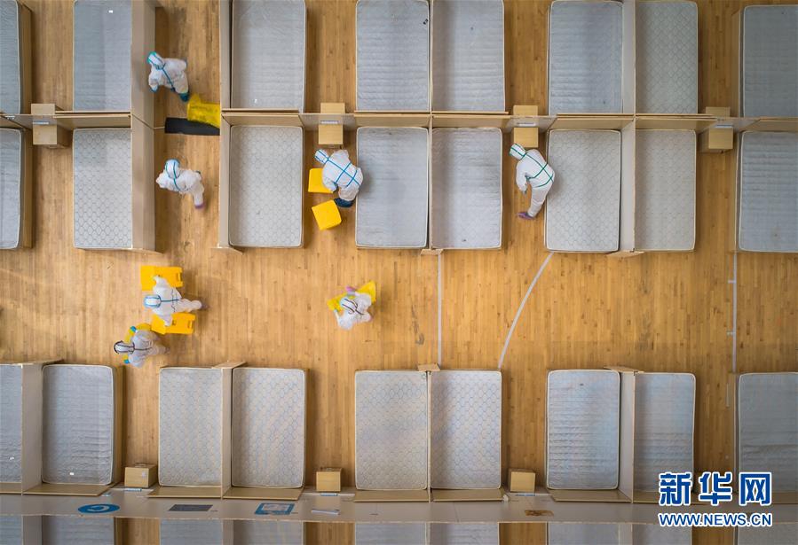 （聚焦疫情防控）（8）武汉体育中心方舱医院休舱