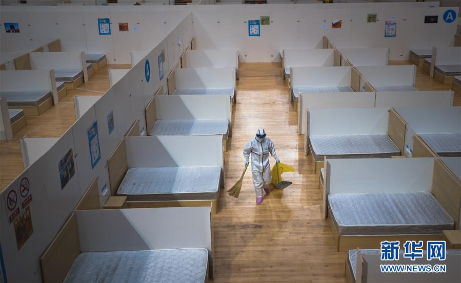 （聚焦疫情防控）（9）武汉体育中心方舱医院休舱