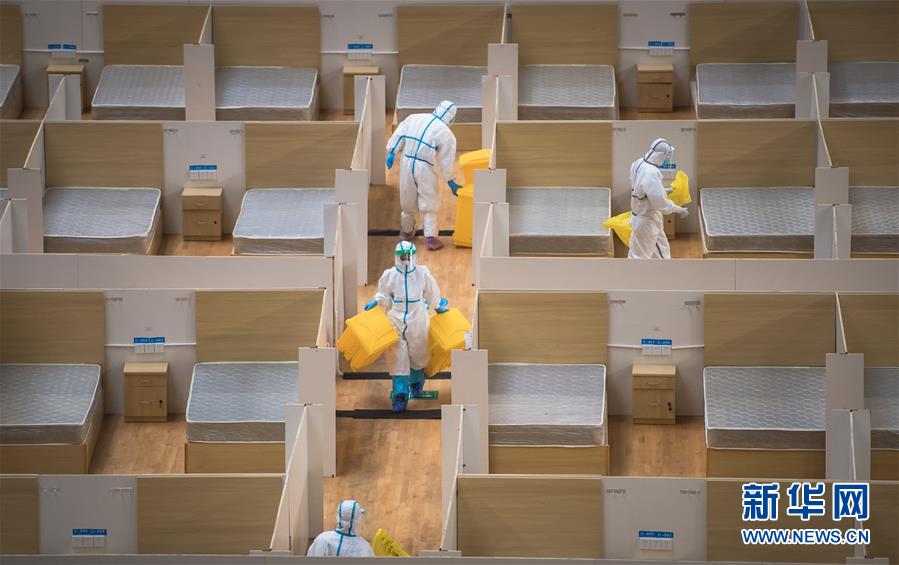 （聚焦疫情防控）（11）武汉体育中心方舱医院休舱