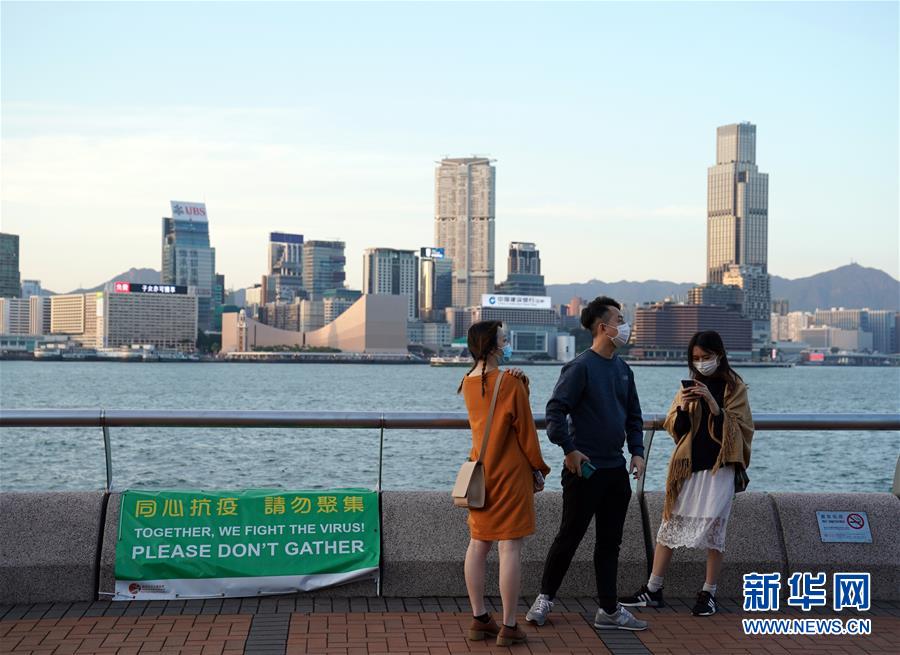 (聚焦疫情防控)(7)香港:处处提示“同心抗疫”
