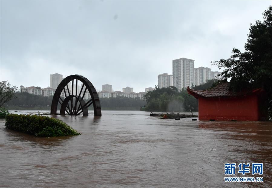 （圖文互動）（2）重慶6個區縣降暴雨 榮昌瀨溪河出現超保證水位洪水