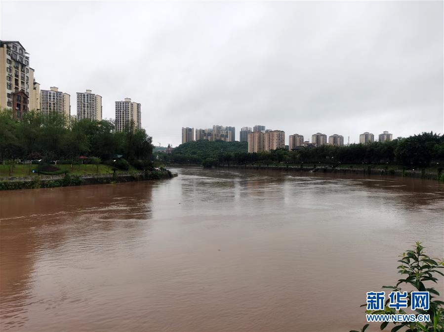 （圖文互動）（3）重慶6個區縣降暴雨 榮昌瀨溪河出現超保證水位洪水