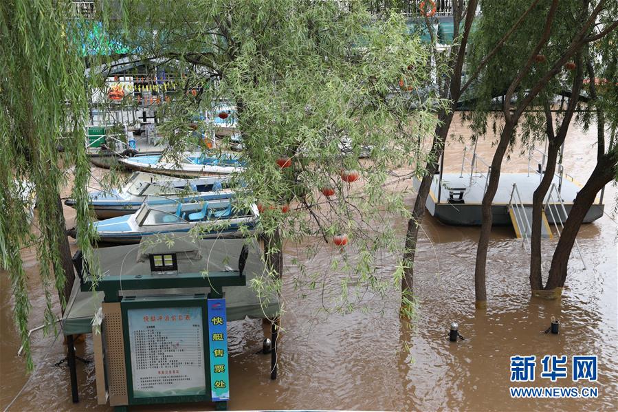（防汛抗洪·图文互动）（3）黄河发生第2号洪水 黄河兰州段部分设施被淹