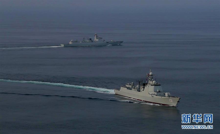（國際）（1）中國海軍第35、36批護航編隊在亞丁灣完成任務交接