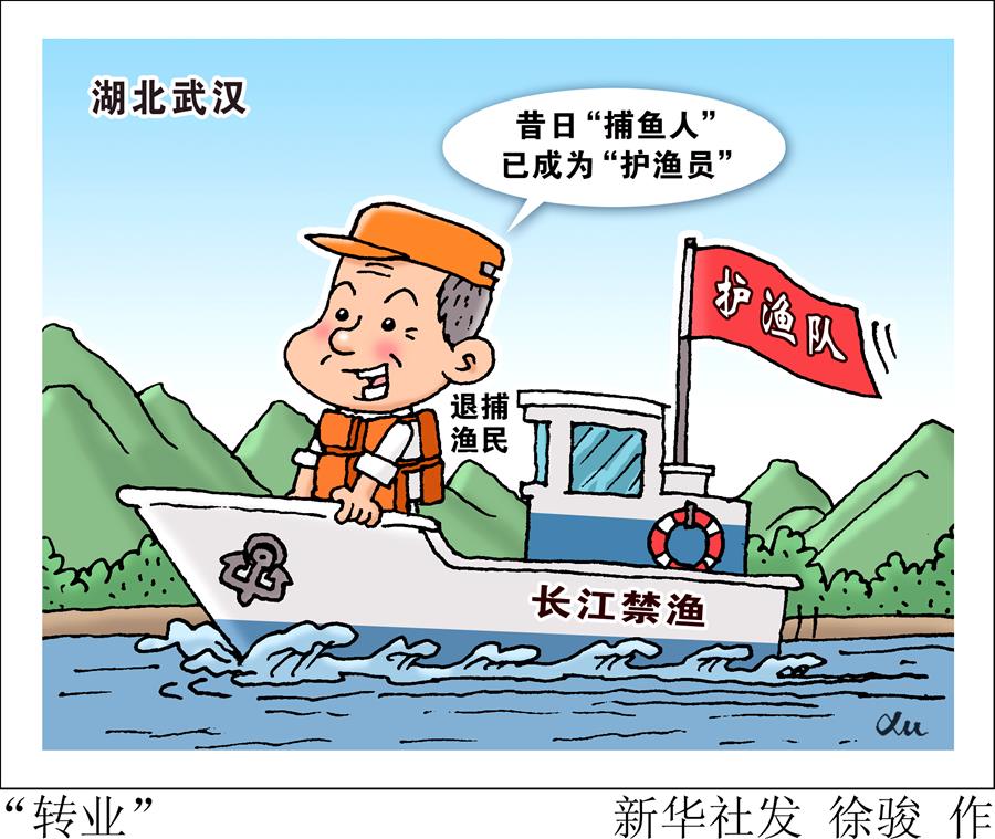 （图表·漫画）［长江渔民上岸］“转业”