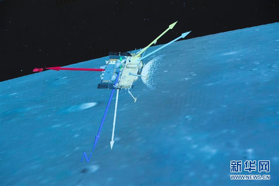 （嫦娥五号探月）（4）嫦娥五号探测器实施动力下降并成功着陆