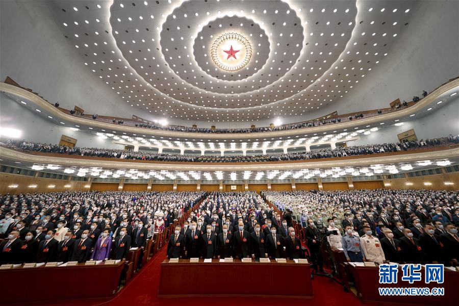 （两会·人大开幕·XHDW）（35）十三届全国人大三次会议在京开幕