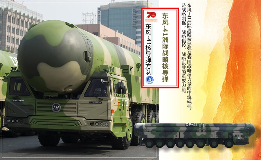 （图表）[国庆70周年]东风-41核导弹方队——东风-41洲际战略核导弹