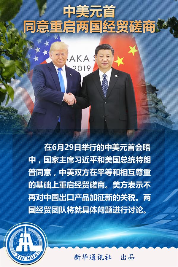 （海报）中美元首同意重启两国经贸磋商