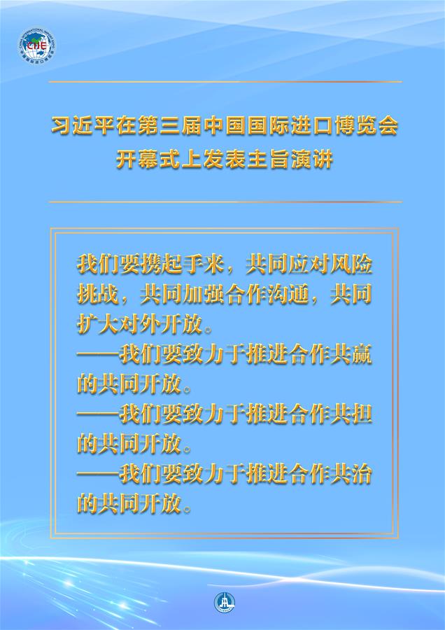 （图表·海报）［第三届进博会］习近平在第三届中国国际进口博览会开幕式上发表主旨演讲 （6）