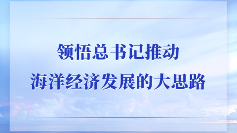 领悟总书记推动海洋经济发展的大思路