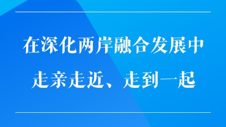 在深化两岸融合发展中走亲走近、走到一起