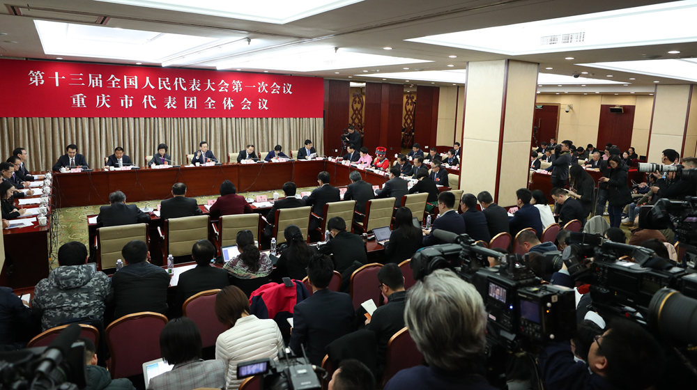 重庆代表团全体会议向媒体开放