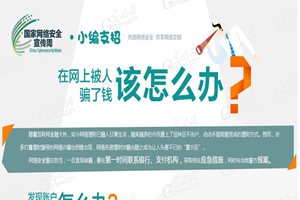 【小编支招】在网上被人骗了钱该怎么办？