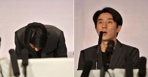 房祖名举行发布会 就涉毒事件向公众道歉