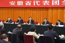 刘云山参加安徽代表团审议