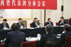 刘云山参加陕西代表团审议