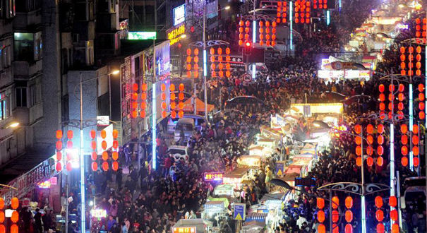 东北最大夜市沈阳开市