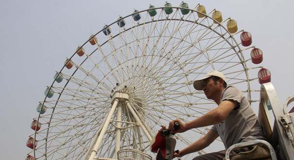 见证北京首座摩天轮最后一天 重建后将成首都新地标