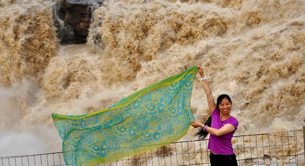 黃河壺口瀑布再現壯美瀑布群