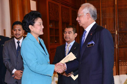 刘延东会见马来西亚总理纳吉布