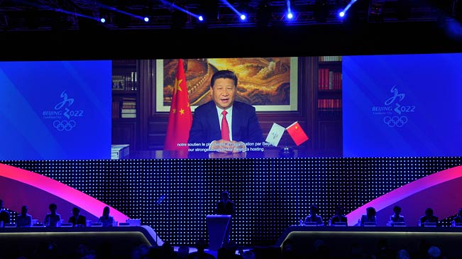 国家主席习近平通过视频致辞