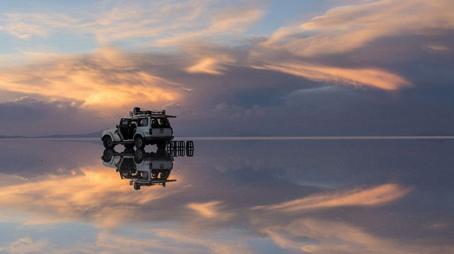 天空之境：世界最大盐沼绝美景象