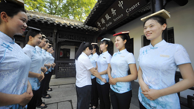 扬州瘦西湖导游&ldquo;夏练三伏&rdquo;