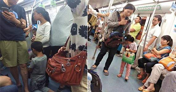 乞丐带娃暑期组团进京地铁乞讨 多来自甘肃