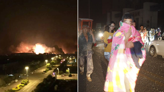 天津滨海新区一危险品仓库发生爆炸