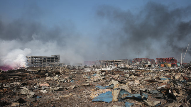 滨海爆炸事故：直击爆炸核心现场