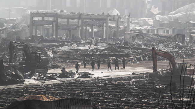 天津爆炸事故现场已发现112具遗体 88人身份尚未确定