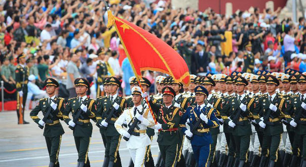 纪念中国人民抗日战争暨世界反法西斯战争胜利70周年大会专项演练顺利举行