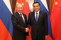 李克强会见俄罗斯总统普京