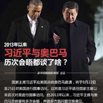 2013年以来习近平与奥巴马历次会晤都谈了啥？