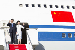 习近平抵达西雅图开始对美国进行国事访问