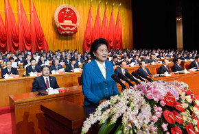 刘延东宣读庆祝新疆维吾尔自治区成立60周年的贺电