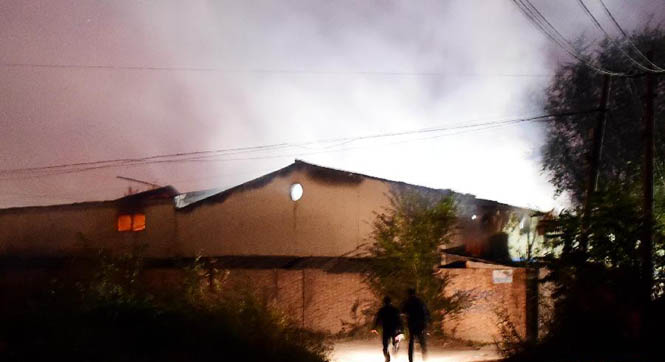 天津北辰一仓库发生爆燃