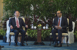 张高丽会见新加坡副总理尚达曼