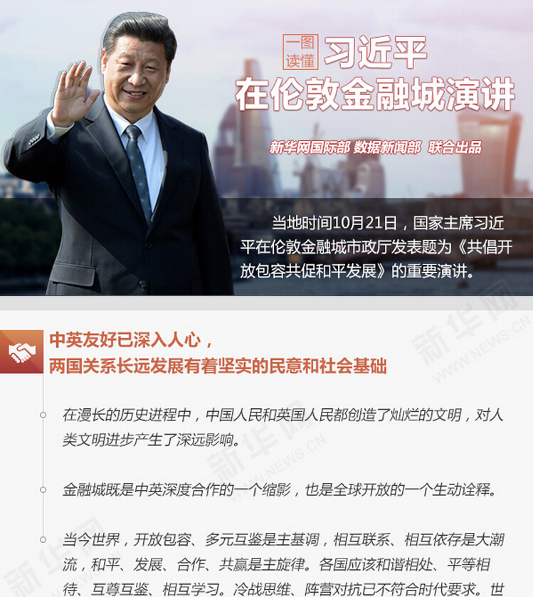 一图读懂习近平在伦敦金融城演讲