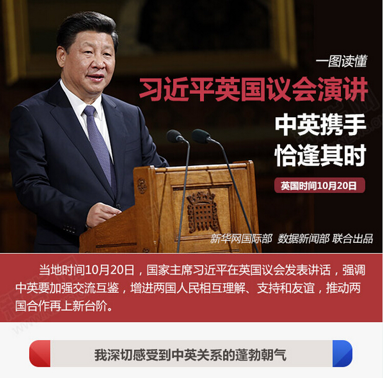 习近平英国议会演讲：中英携手，恰逢其时