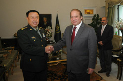 范長龍會見巴基斯坦總理