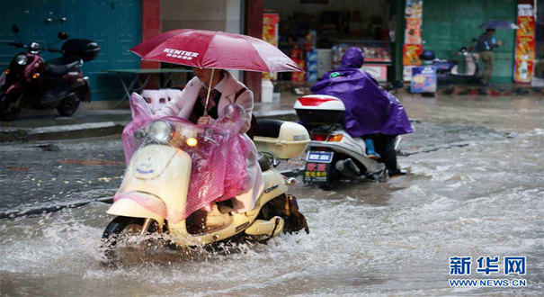 广西融安遭暴雨袭击