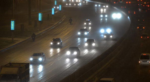 河南发布道路结冰黄色预警