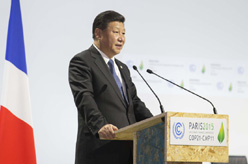 习近平出席气候变化巴黎大会领导人活动开幕式