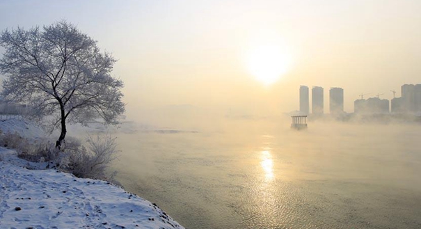 吉林城区现大规模&ldquo;雾凇&rdquo;