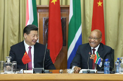 习近平同南非总统祖马举行会谈