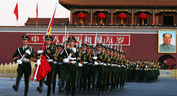 天安门国旗护卫队退伍老兵