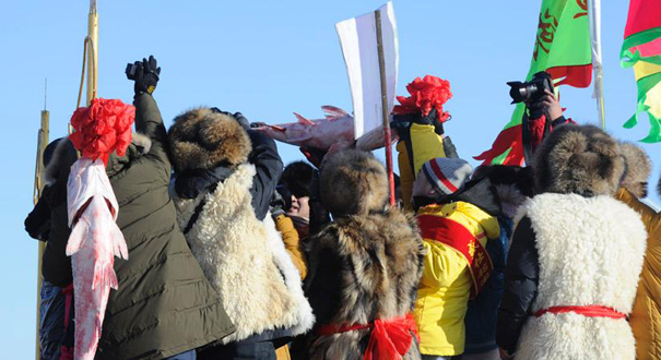 吉林查干湖冬捕&ldquo;头鱼&rdquo; 拍出78万元天价