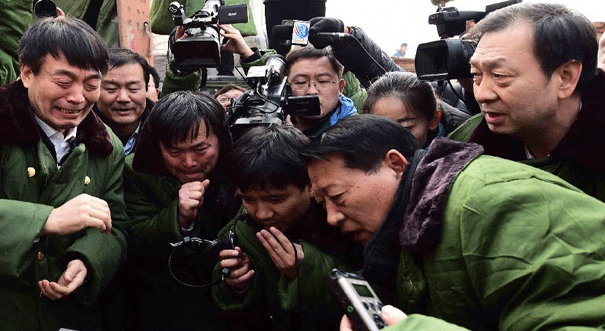 山东平邑石膏矿坍塌事故第6天发现被困人员